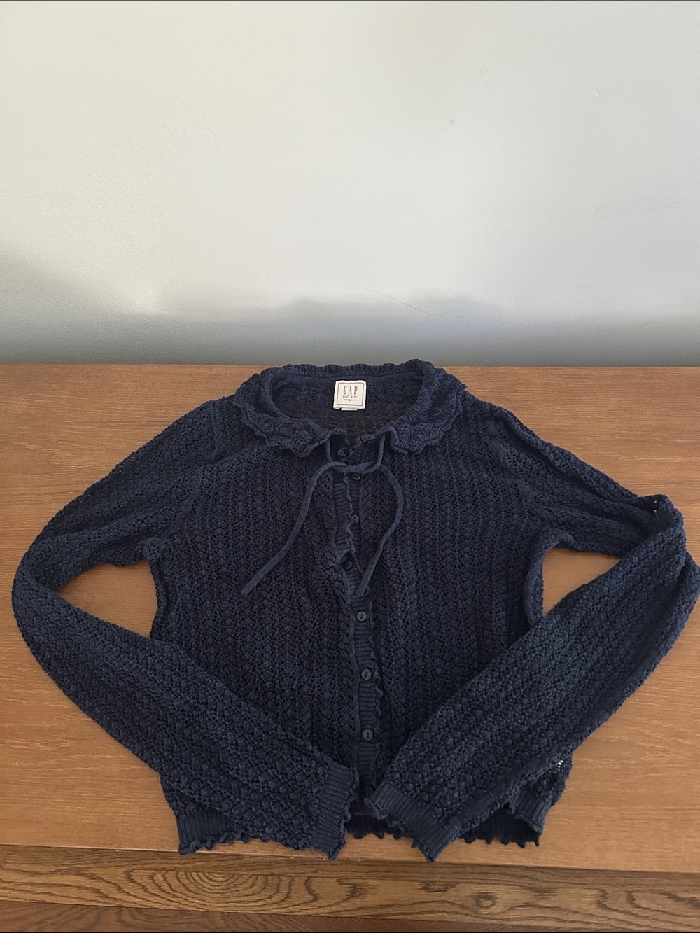 Gap x Doen eyelet cardigan